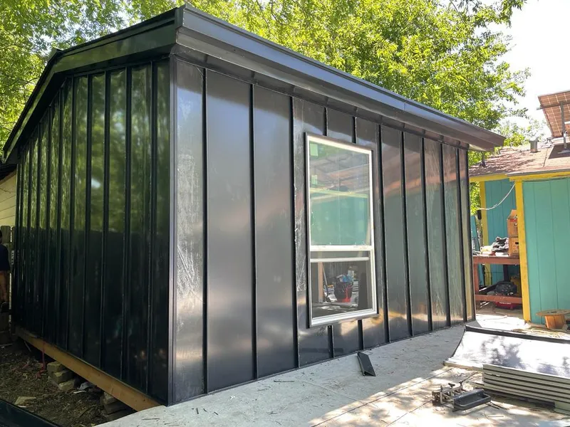 Black standing seam metal wall panels for Roof Inspection in Lomita